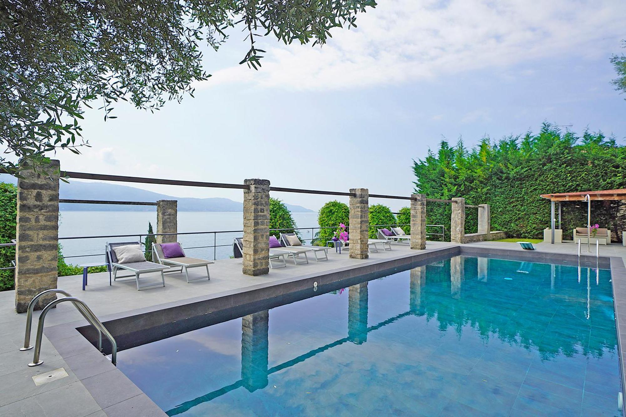 Villa Rachele: Stunning Luxury Villa In Centre Gargnano With Private Pool And Breathtaking Views Екстериор снимка